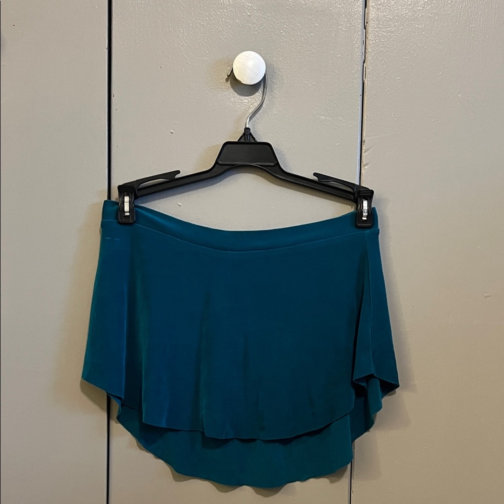 Bullet pointe Teal Pull on dance Skirt